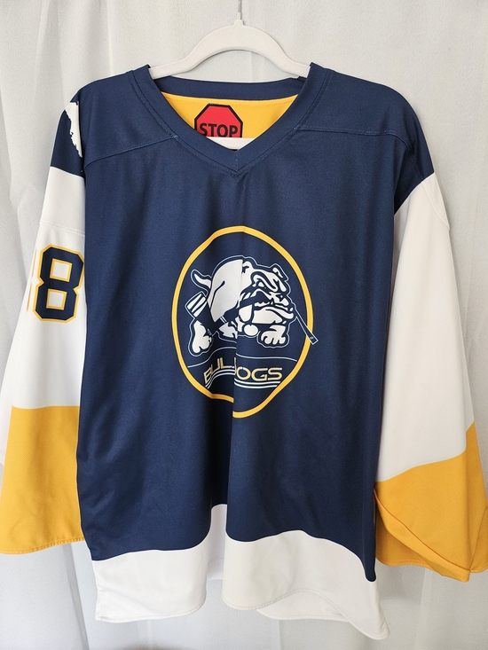 Other - JOG Bulldogs Goalie Hockey Jersey XL- 52 Navy White Gold #38 Central Florida...